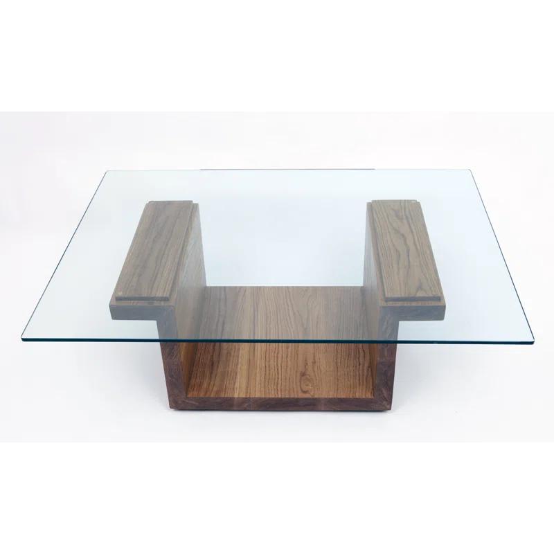 SQG Pedestal Coffee Table with Storage