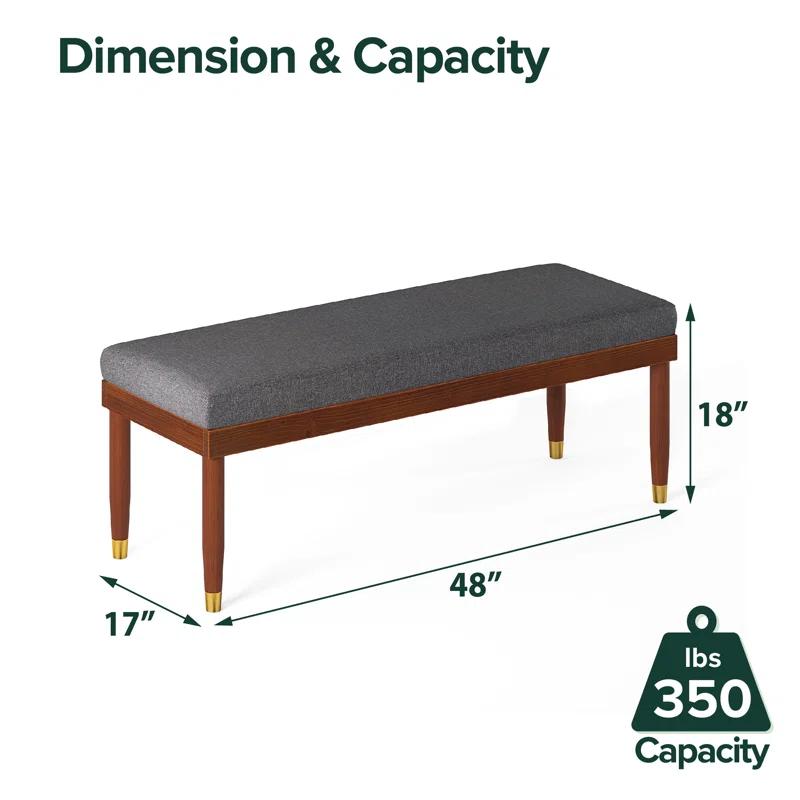 Zinus Raymond Solid Wood Bench | Wayfair