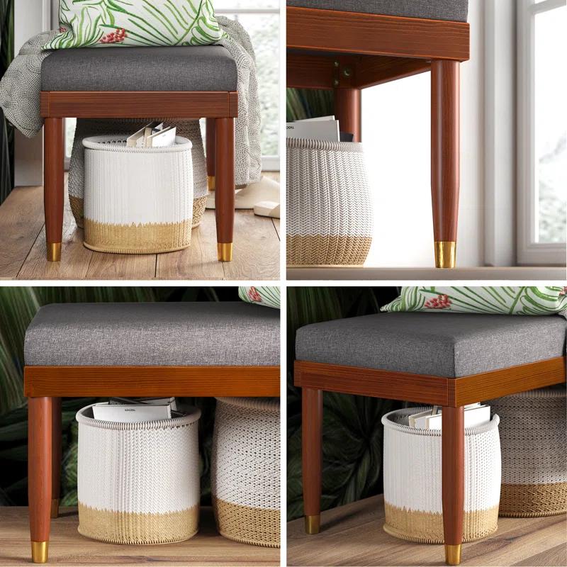 Zinus Raymond Solid Wood Bench | Wayfair