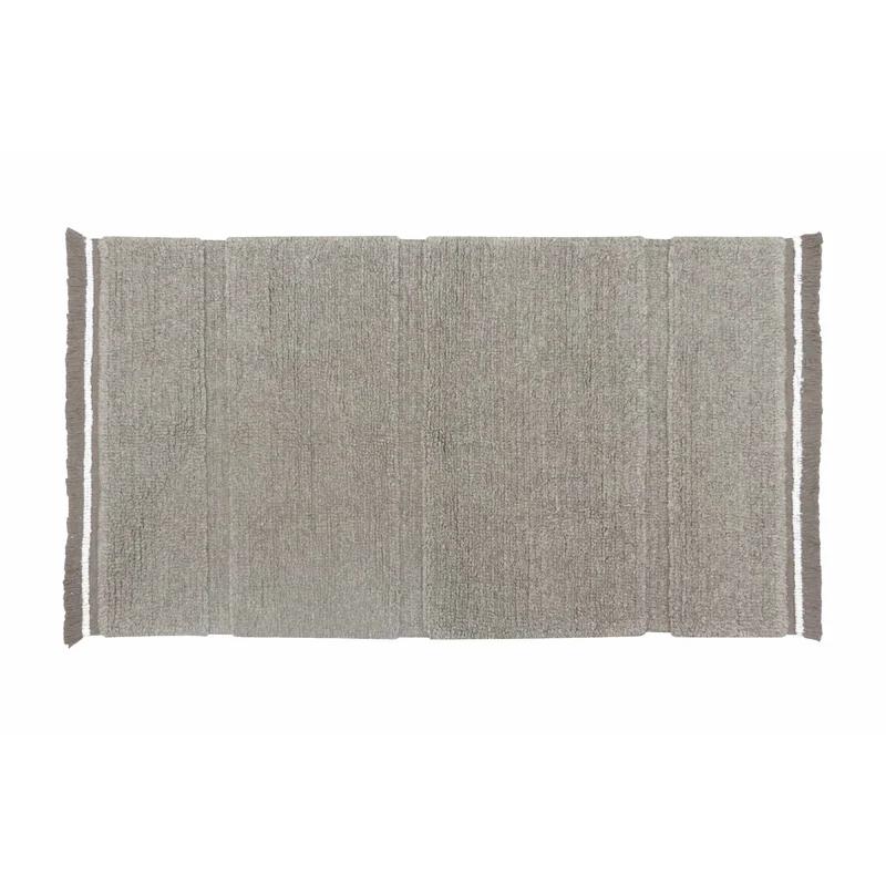 Steppe Sheep Grey Hand-Tufted Wool Rectangular Rug 2'7" x 4'7"