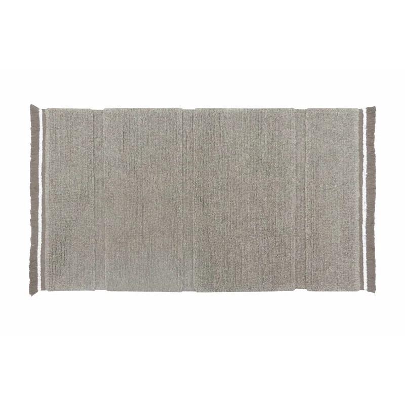 Steppe Sheep Grey Hand-Tufted Wool Rectangular Rug 2'7" x 4'7"