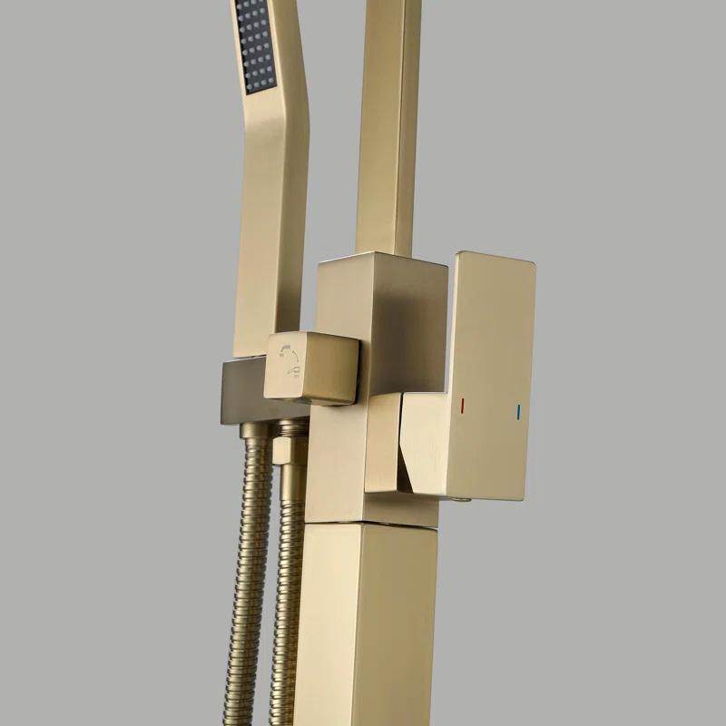 Floor Tub Spout with Diverter