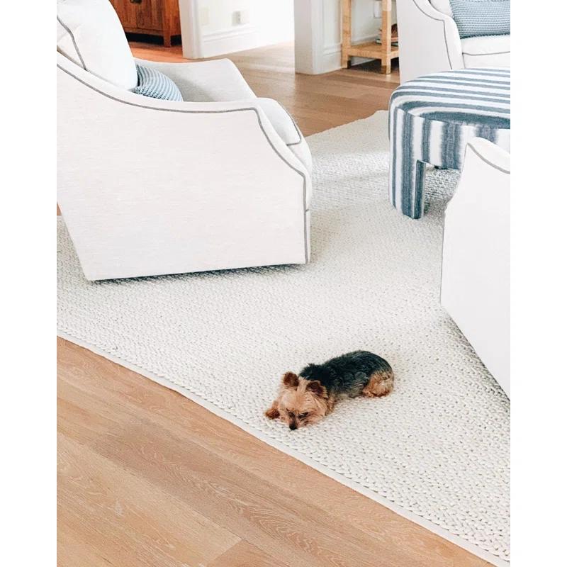Veranda Ivory Handwoven Performance Rug
