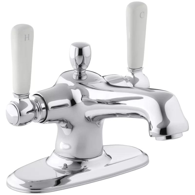 Bancroft Polished Chrome Two-Handle Bathroom Faucet