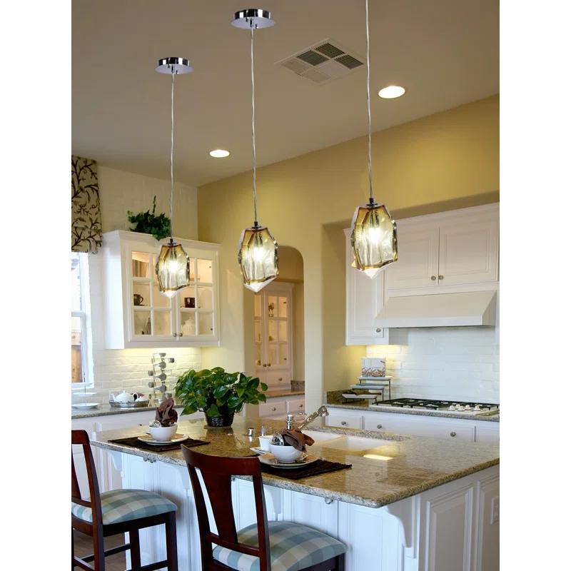 1 - Light Polished Chrome Pendant