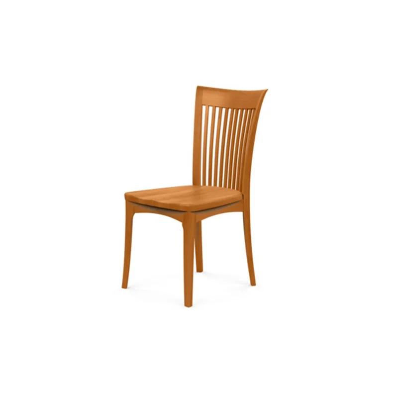 Sarah Smoke Cherry and Fine Grain Walnut Upholstered Side Chair