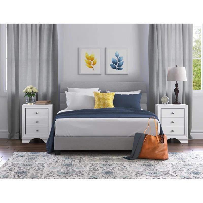 ClickDecor Edmond Wood Nightstand with Charging Station
