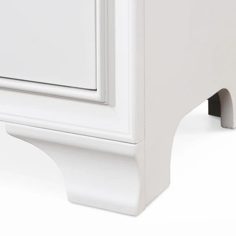ClickDecor Edmond Wood Nightstand with Charging Station