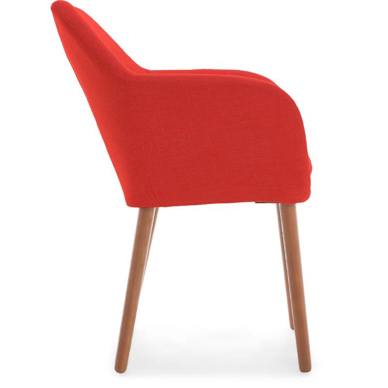 Elle Decor Adore Decor Roux Mid-Century Accent Chair for Home Office or Living Room