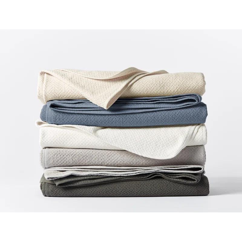 Coyuchi Honeycomb Hand Woven Throw Blanket
