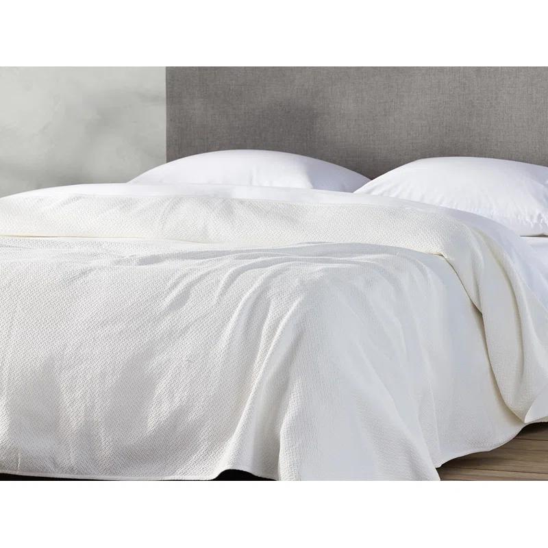 Coyuchi Honeycomb Hand Woven Throw Blanket