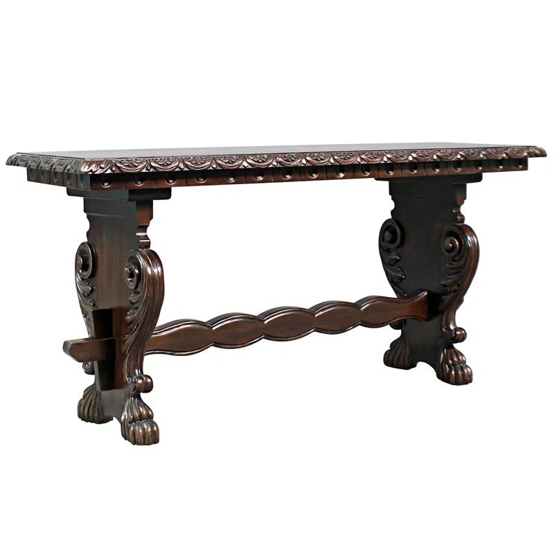 Design Toscano Glastonbury Abbey Solid Wood Bench
