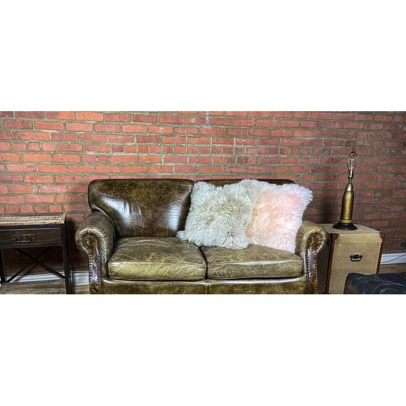 100% Wool Throw Square Pillow Cover & Insert (Set of 2)