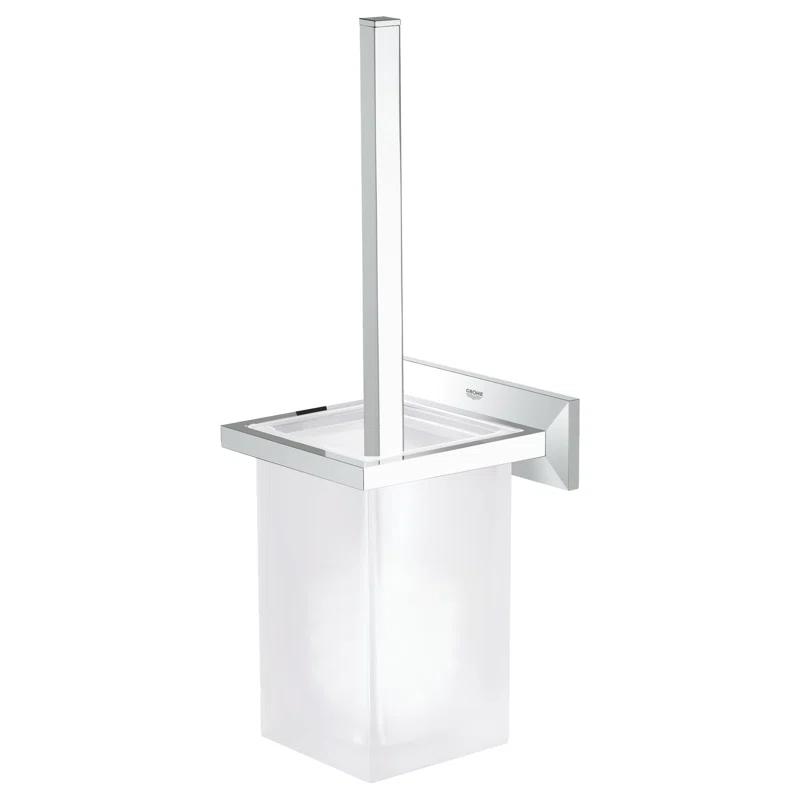 Allure Brilliant 16.57in. H Wall Mounted Toilet Brush and Holder