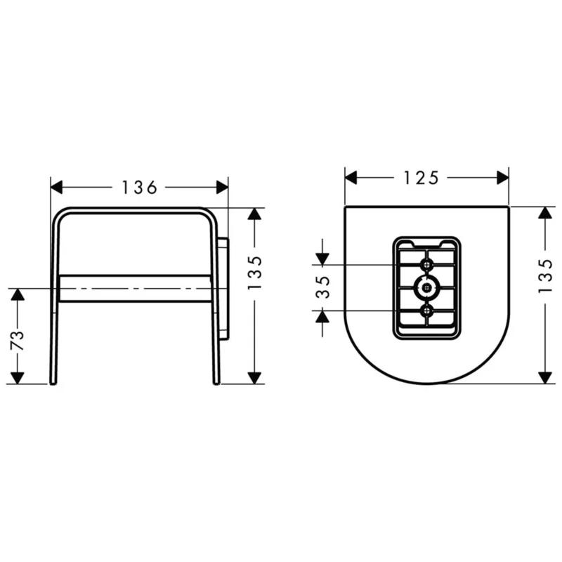 Chrome Wall Mounted Toilet Paper Holder with Cover