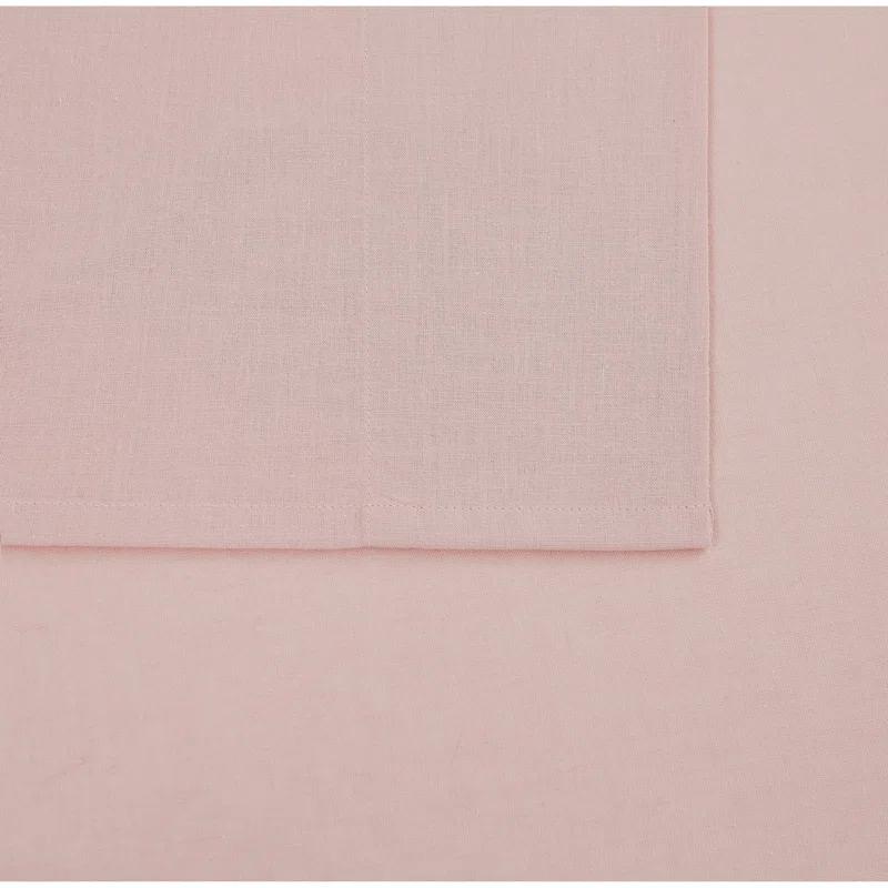 Blush King Cotton-Polyester Embroidered 3-Piece Sheet Set