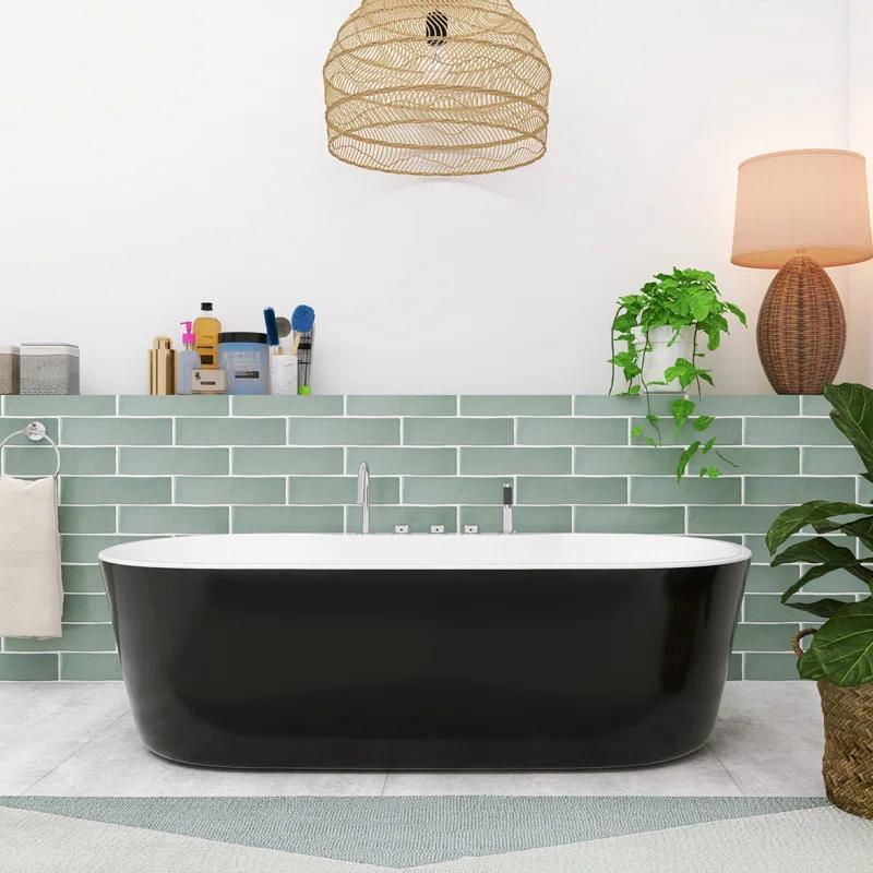 Kezma 3 in. x 12 in. Ceramic Subway Wall Tile