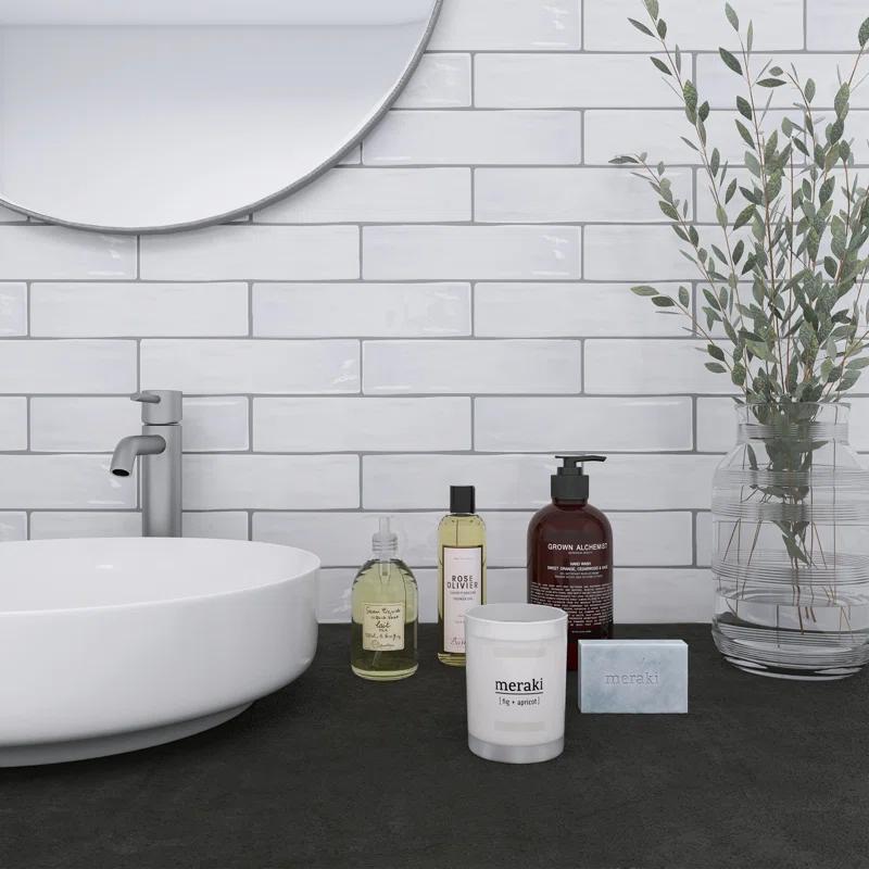 Kezma 3 in. x 12 in. Ceramic Subway Wall Tile