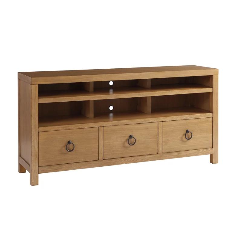 Sandstone Transitional 68'' Wood Media Console with Drawers