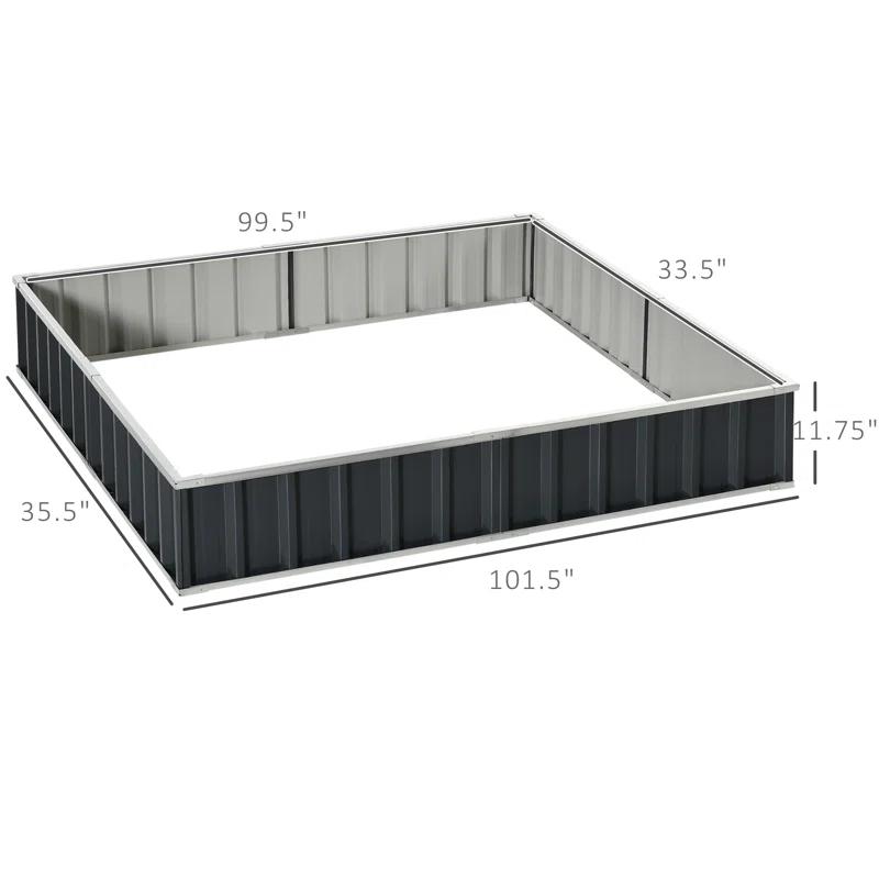 Outsunny Metal Planter Box
