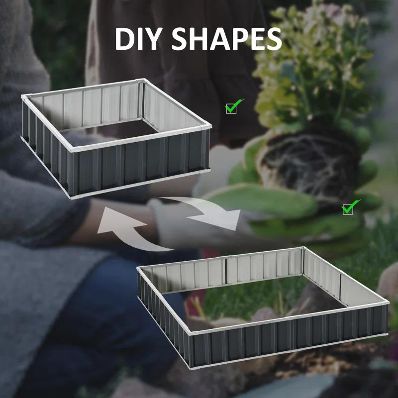 Outsunny Metal Planter Box