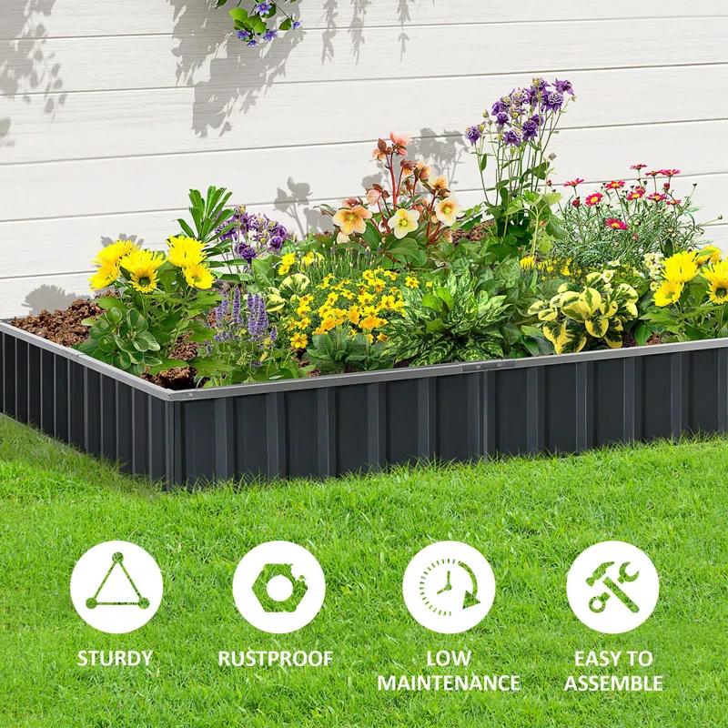 Outsunny Metal Planter Box