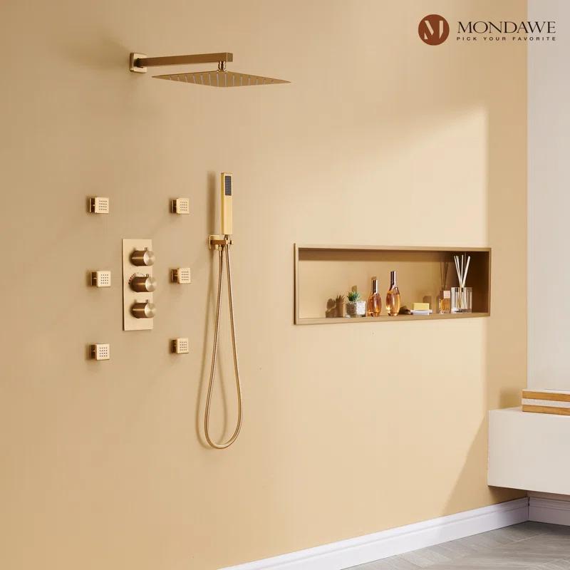 Herathena Complete Shower System with Rough in-Valve