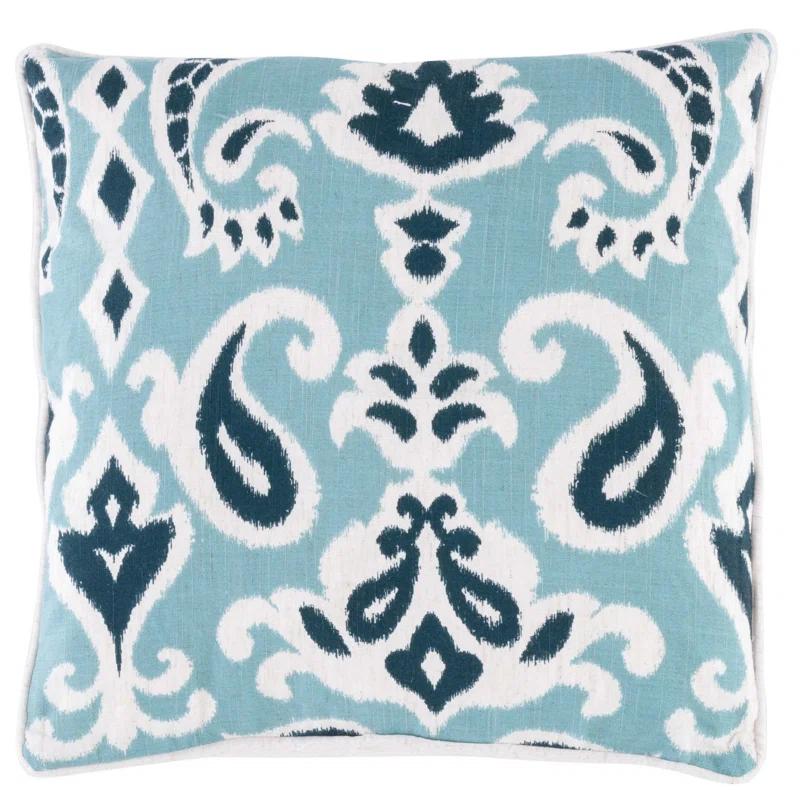 Brian Paisley Feather Linen Reversible Throw Pillow (Set of 2)