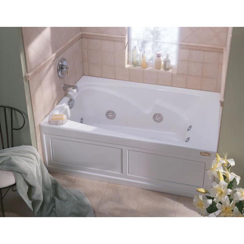 Cetra 60" x 36" Alcove Whirlpool Bathtub