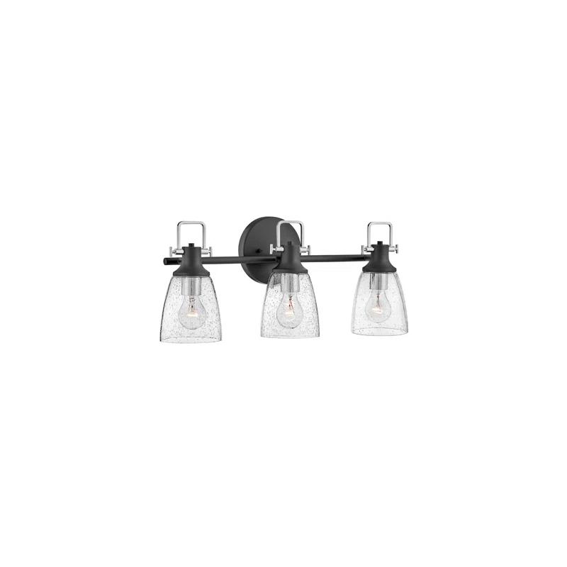 Easton 3-Light Dimmable Black Vanity light