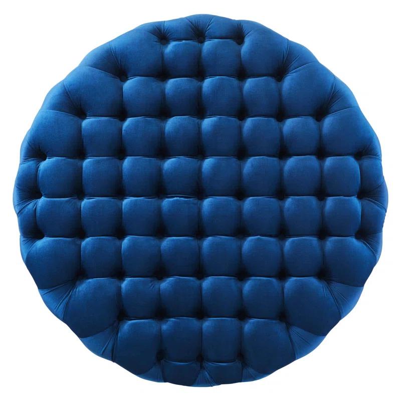 Modway Modway Amour Tufted Button Large Round Performance Velvet Ottoman