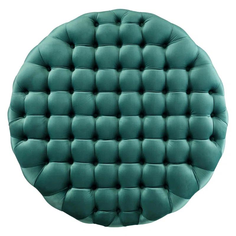 Modway Modway Amour Tufted Button Large Round Performance Velvet Ottoman