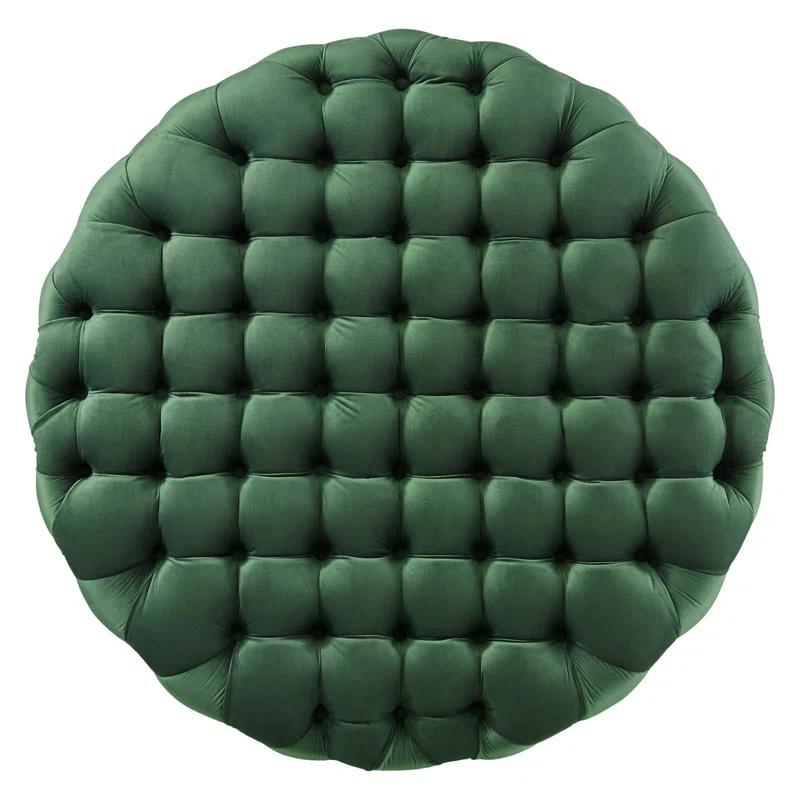 Modway Modway Amour Tufted Button Large Round Performance Velvet Ottoman