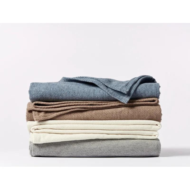 Sequoia Full-Size Organic Cotton & Wool Blend Animal-Themed Blanket