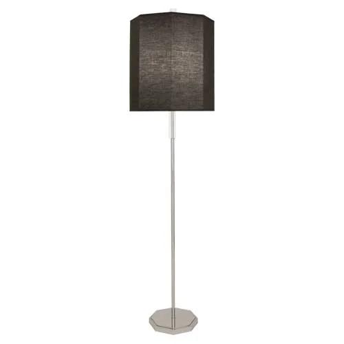 Kate 66.25'' Polished Nickel Art Deco-Inspired Floor Lamp with Crystal Accent
