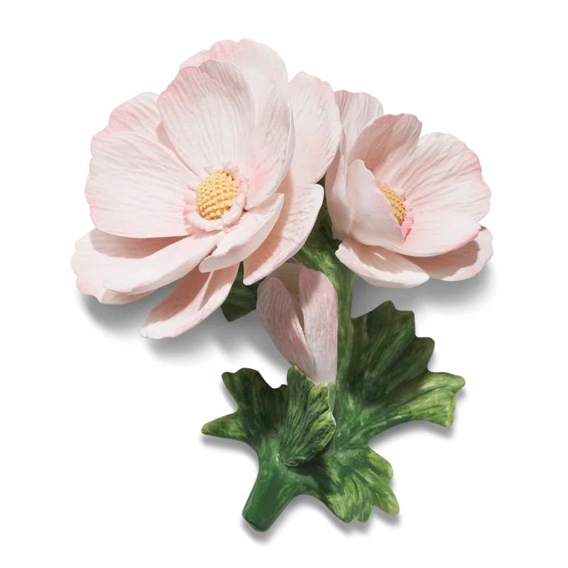 Elegant Pink Cosmos Porcelain Flower Arrangement