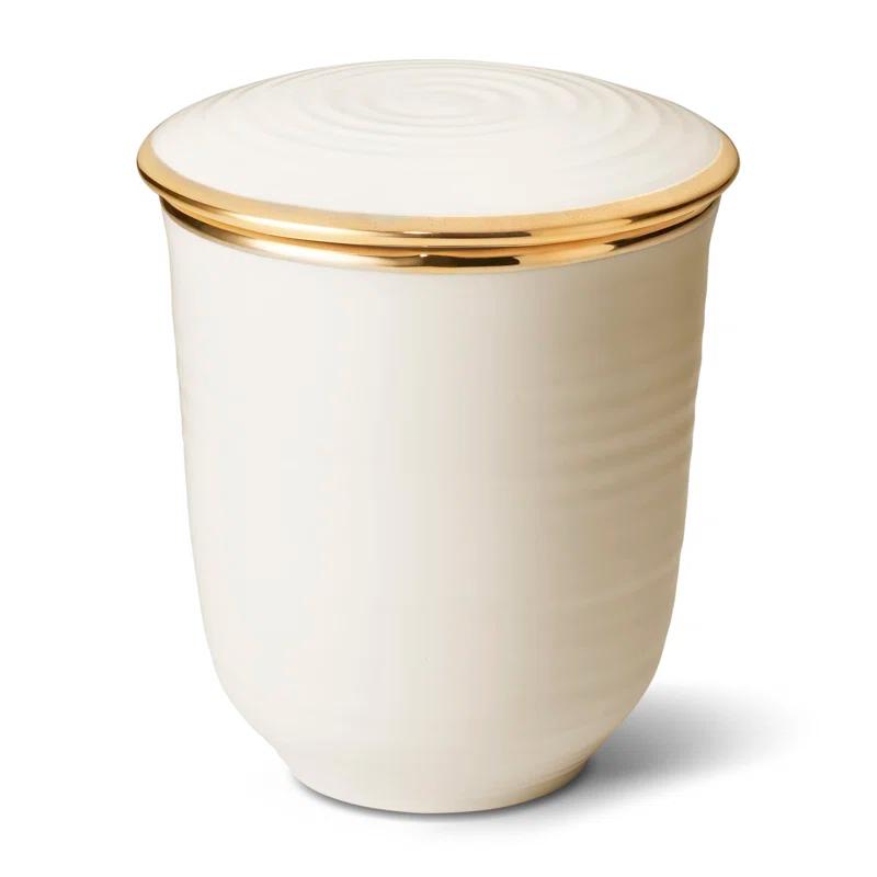 Savoy Orange Blossom Scented Jar Candle with Ceramic Holder