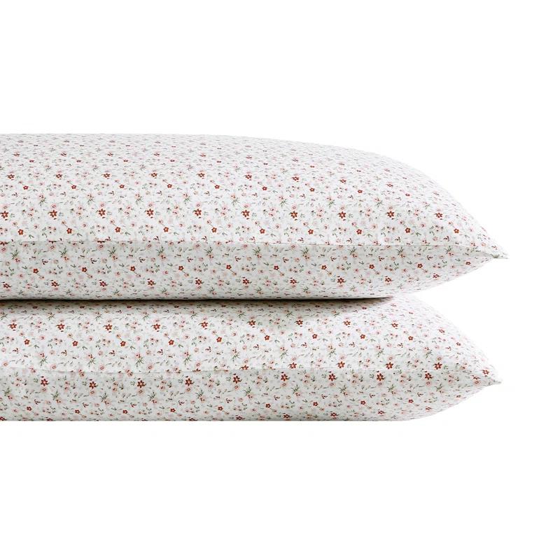 Laura Ashley Meadow Floral Laura Ashley Printed Cotton Sateen Pillowcase Set (Set of 2)