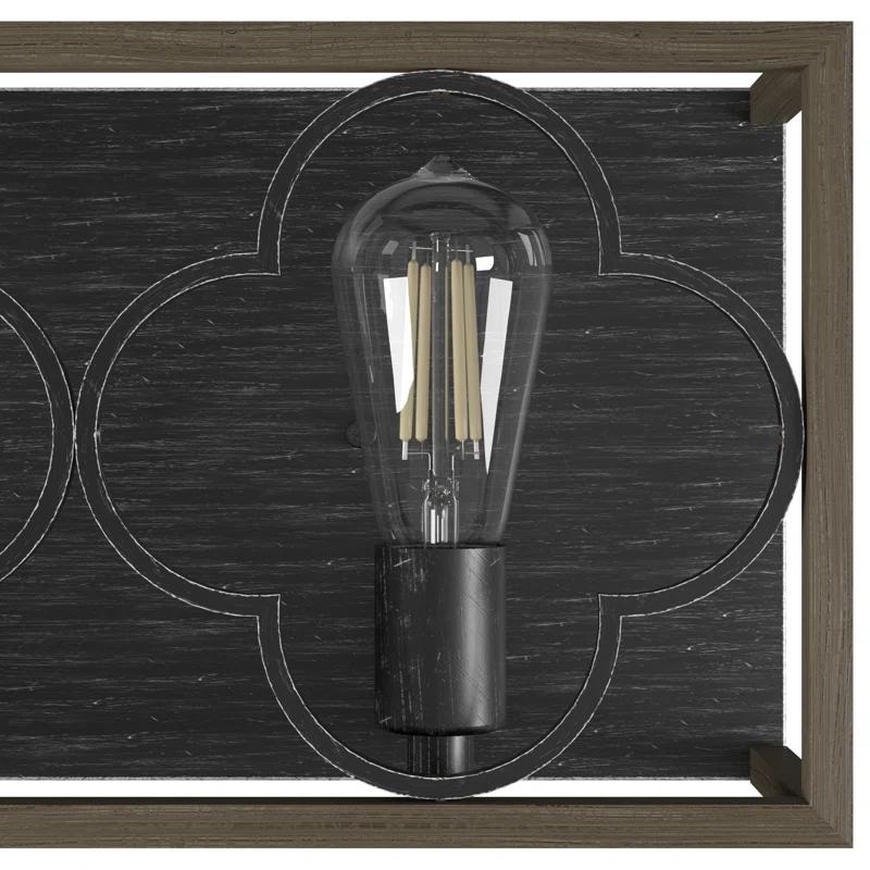 Hunter Fan Gablecrest 2 Light Flush Mount Bathroom Vanity Light Fixture