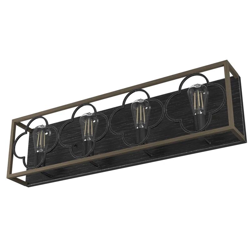 Gablecrest 4 Light  Flush Mount Bathroom Vanity Wall Light Fixture