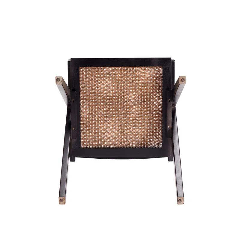 Winston Porter Hamlet 18.11'' H Ash Solid Wood Cane Back Armchair
