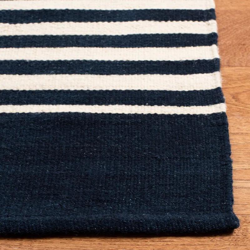 Cinder Stripe Handwoven Wool 4' x 6' Area Rug