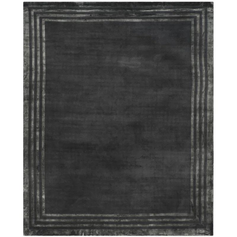 Platinum Elegance 8' x 10' Hand-Knotted Wool-Viscose Blend Area Rug