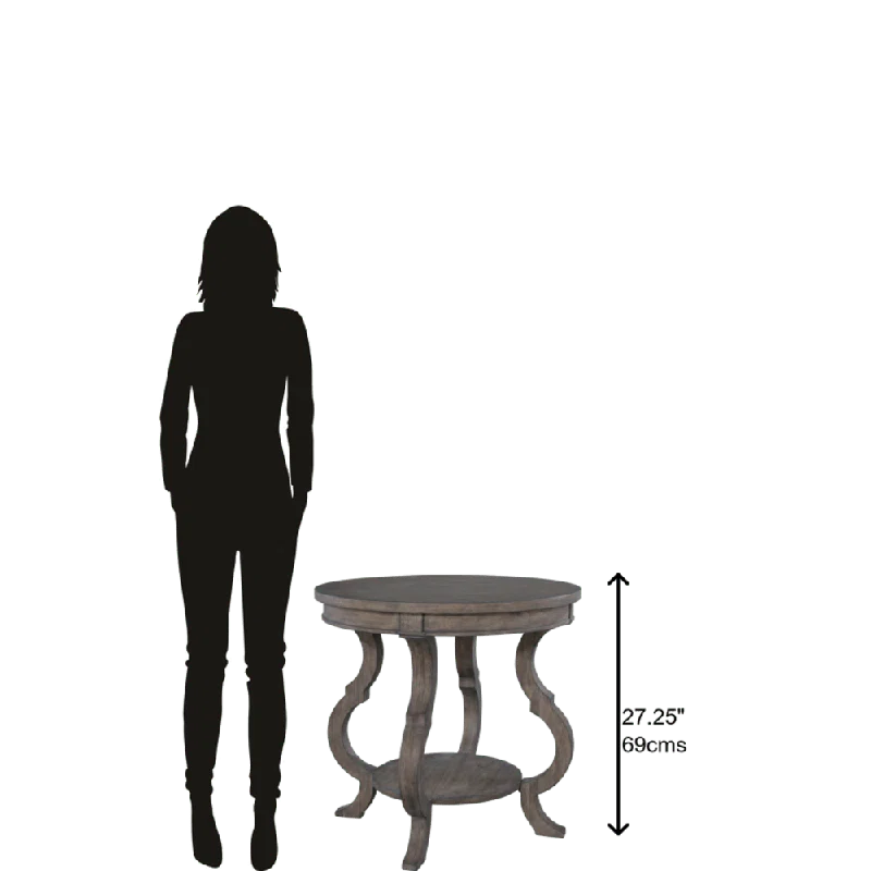 Hekman Round Lamp Table With Shaped Legs 23506 Lincoln Park