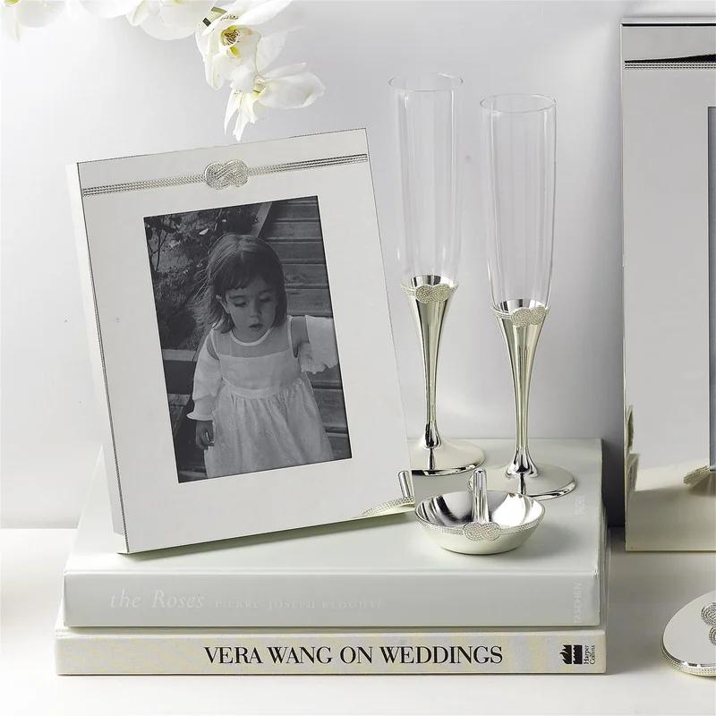 Elegant Infinity 5x7 Silver Picture Frame for Timeless Memories