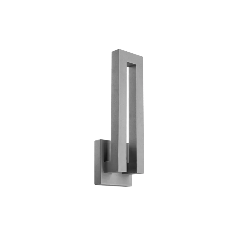 Forq Graphite LED Outdoor Wall Sconce with White Diffuser