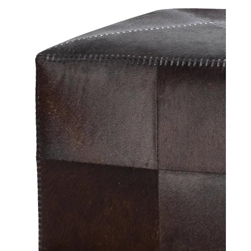 Leather Pouf