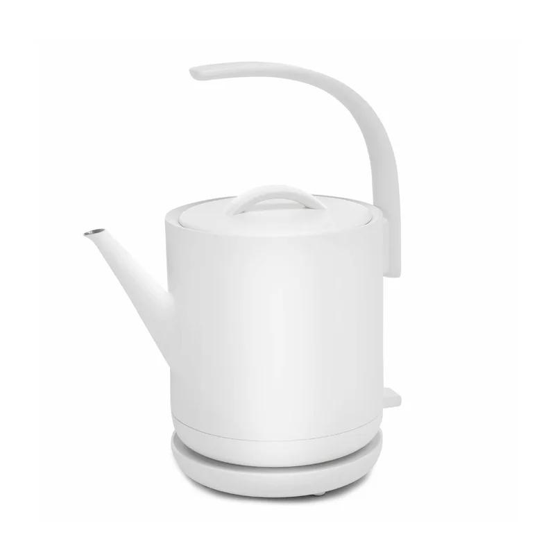 White Stainless Steel Electric Pour-Over Kettle