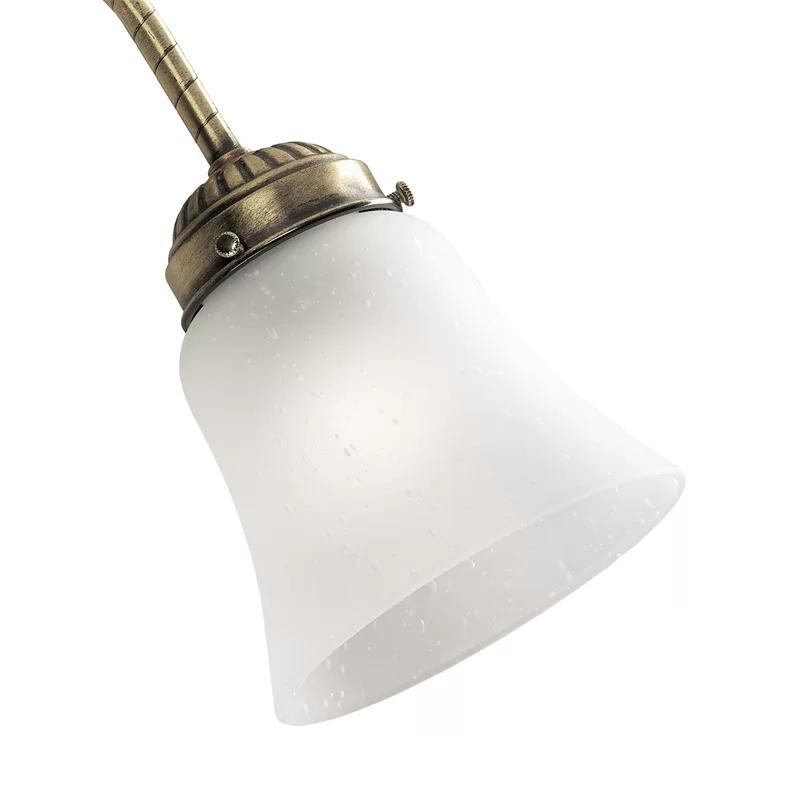 Frosted Seeded 2.25" White Glass Ceiling Fan Light Shade