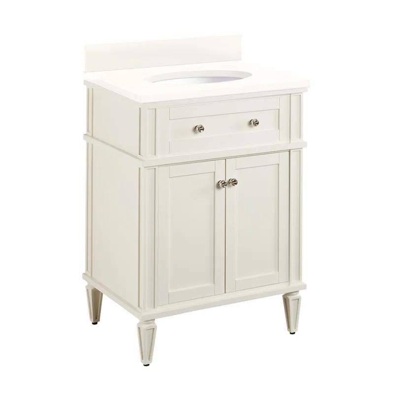 Signature Hardware 24" Elmdale Single Bathroom Vanity Set with Oval Undermount Sink
